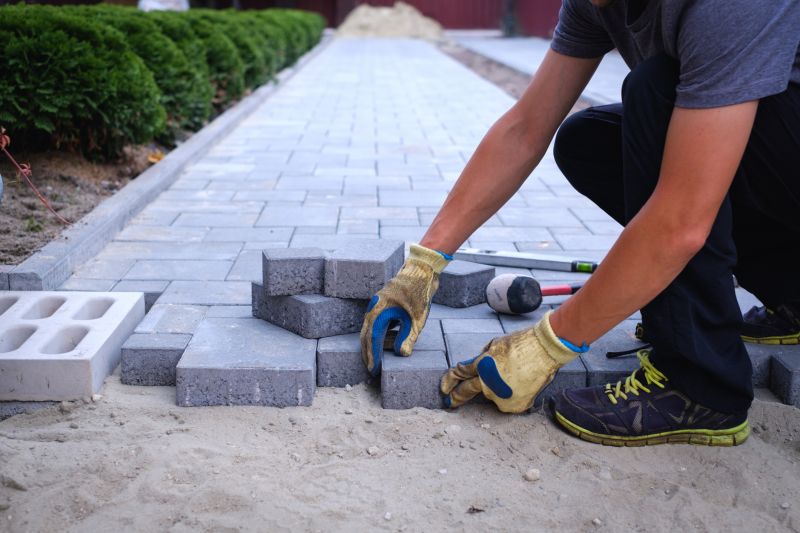 Laying Pavers in Pattern